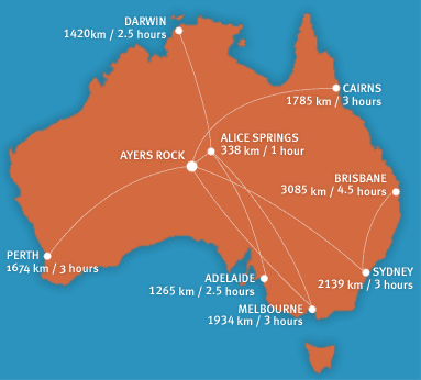 Nya upptäckter i Palm Cove Shopping DAG 13 FLYG CAIRNS AYERS ROCK Efter frukost reser vi med