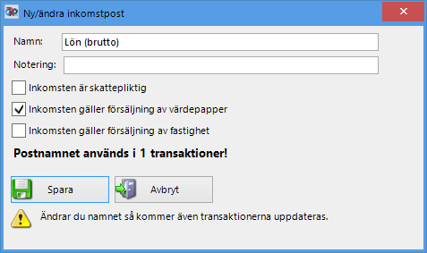 Installera kontoplan från fil Har du laddat ner en kontoplan som har fördefinerade postnamn så installeras den genom att klicka på knappen Installera från fil.