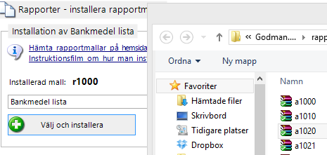 Konfigurera rapportmallar Du kan ladda ner anpassade rapportmallar från vår hemsida http://godman.se/rapportmallar.aspx där det även finns instruktioner för hur man går till väga.