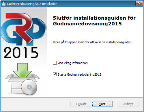 4). Nu är allat klart för installation. Klicka på Installera. Eventuellt kommer en säkerhetsvarning upp.