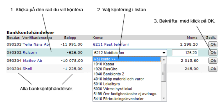 BILAGOR Bilaga 1: Presentation av SpeedLedger e-bokföring Med SpeedLedger e-bokföring är företagets bankkonto i internetbanken ihopkopplat med bokföringsprogrammet och därför avstämda med varandra.