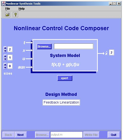 Figur 6.: Simulinkmodell av Rösslers system. har två tillstånd och en insignal. I gränssnittet måste man även sätta olika designparametrar, vilka beror på den valda designmetoden.