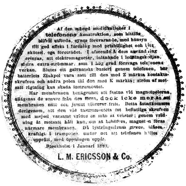 Vår flitige medarbetare Tomas Söderblom inleder i detta nummer en artikelserie om svensk telefonhistoria med att berätta om trumpet- eller magnettelefoner.