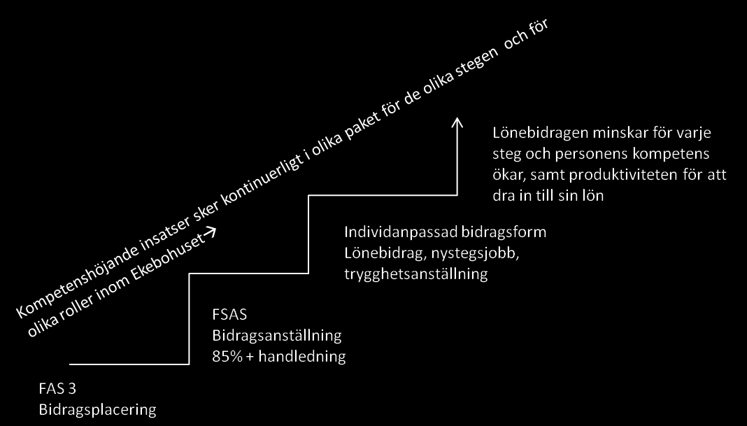 När man knyter denna trappa till position, kunskap, behov samt lön så blir den flerdimensionell.