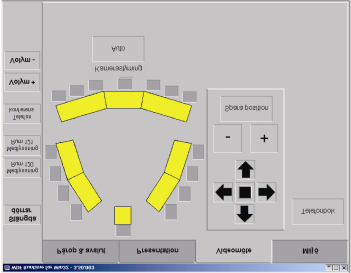 GENOMFÖRANDET AV Bild 3 Pekskärm 4.7 Information och utbildning m.m. Projektgruppen anordnade under hösten 1999 demonstrationsvisningar av videokonferenstekniken vid flera hovrätter.