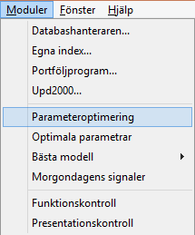 Steg är mellanskillnaden mellan stegen, hur mycket skall variabeln stegas upp? Vilken av 2/42/82/122/162 blev bäst? Välj den bästa halvan och kör nästa optimering.