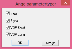 Öppna ett diagram för en optimerad modell Genom att dubbelklicka på en rad i tabellens objektkolumn öppnar du ett diagram med den aktuella modellen och med den parameteruppsättning som visas på raden.