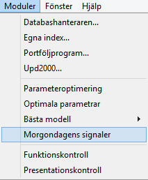 Morgondagens signaler Morgondagens signaler är ett sätt att beräkna morgondagens köp- respektive säljkurs.