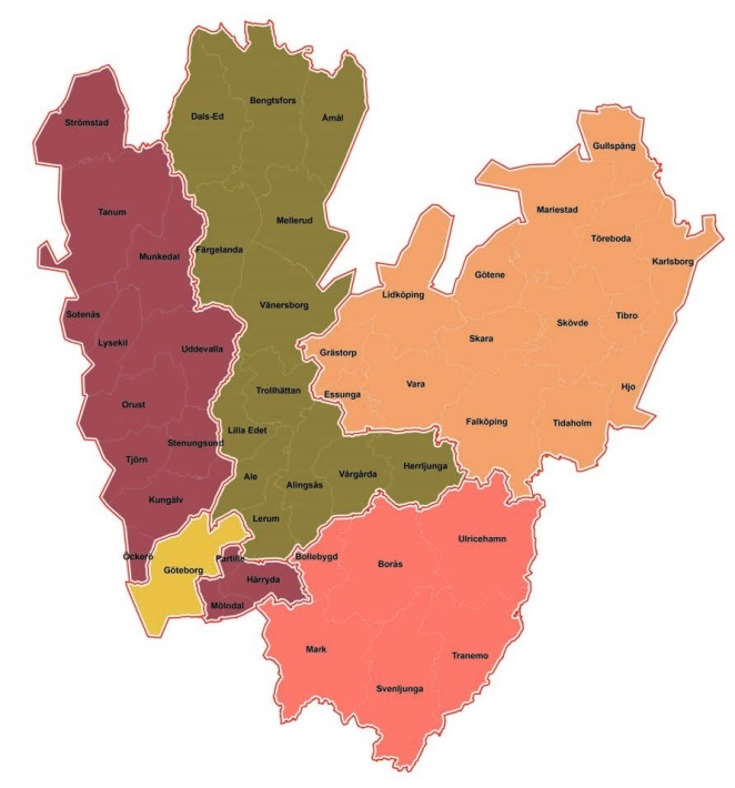 Proposition om ändring av förbundsindelningen inom Västra Götaland Norra Älvsborg 1. Inledning Tillsammans med Skåne är Västra Götaland landets nyaste länsbildning.