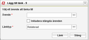 E-post Exportera till min kalender Bevaka Lägg till länk Skicka ärendebeskrivning med e-post till en eller flera personer. Skickade ärendemeddelanden sparas i E-postarkivet.