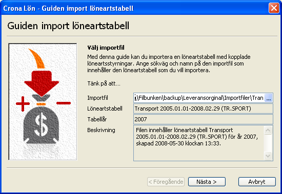 Lönearter Çrona Lön Handbok I Möjlighet finns också att importera löneartstabeller för speciella branscher och avtalsområden. Import av löneartstabeller är uppbyggds som en guide.