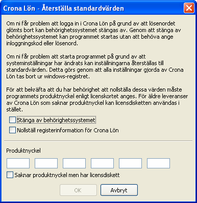 Çrona Lön Handbok I Inställningar Bekräfta nytt lösenord För att det registrerade lösenordet ska kunna godkännas måste du bekräfta det genom att registrera lösenordet en gång till.