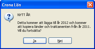 Inställningar Çrona Lön Handbok I Nytt år och Ta bort år I Crona Lön finns alla utlandstraktamenten som Skatteverket fastställt sedan år 2000.