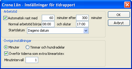 Çrona Lön Handbok II Förenklad löneregistrering Om du klickar på knappen [Ta bort] ställer Crona Lön en kontrollfråga om den markerade raden ska tas bort.