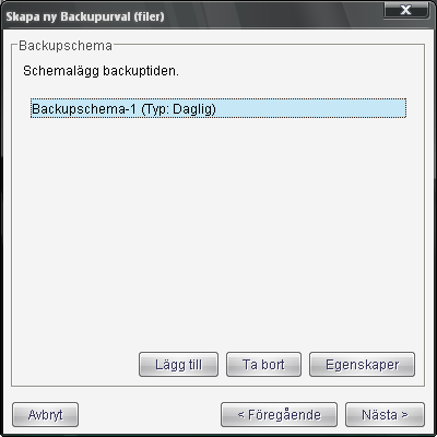 2.1.4 Backupkälla Välj vilka filer och/eller mappar som skall ingå i ditt backupjobb. Dessa filer och mappar kommer att säkerhetskopieras med Securenets ebackup.