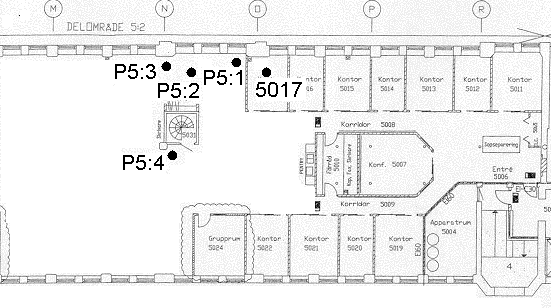 Plan 5 - Luftprovtagning P5:1 P5:2 P5:3 P5:4 5017 Nivågränsvärde Ämne