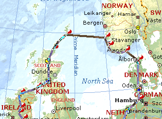 Det var ett äventyr, 35 mil över öppet hav 1994 Över Nordsjön till Klepp och rundt nord-europa med mikroflyg för Amnesty s sak av Tormod Veiby, foto Tor Ødemotland, omskrivet från norska till svenska