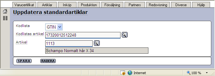 Ex: 1112 till 1113, 1112-K till 1113-K. Lista artiklar för varucertifikat Här kan ni lista era artiklar/förpackningar som finns i Exder. Två typer av listor finns, en enkel och en detaljerad.