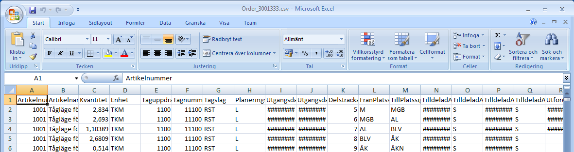 Du kan välja att öppna filen direkt efter att hämtningen slutförts genom att klicka på Öppna (röd cirkel). Därefter kommer en fråga om vad du vill göra med filen med Excel som förval (röd cirkel).