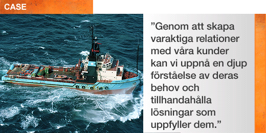 Lösningar för hållbar sjöfart Wärtsiläs relationer med A.P. Moller-Maersk sträcker sig flera år bakåt i tiden.