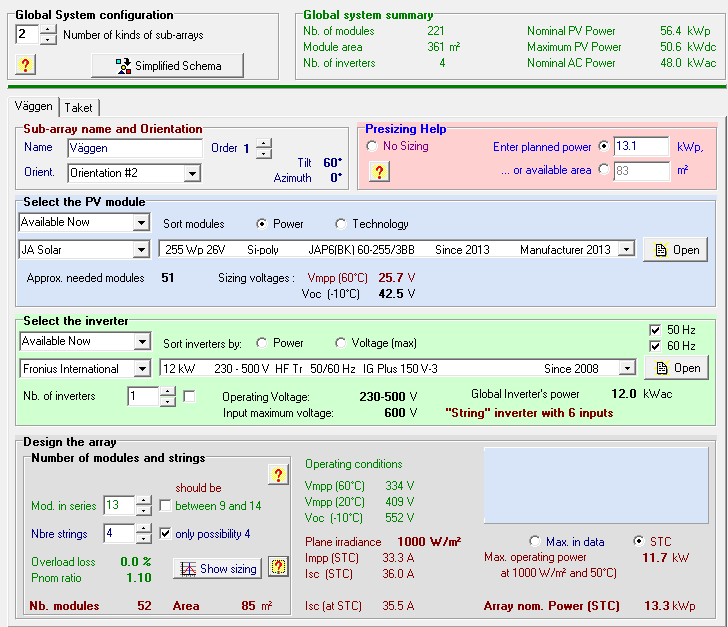 Bilaga 3 Indata PVsyst Figur 1.