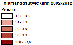 Kartorna visar att Sverige växer i huvudsak runt Stockholm och utmed västkusten, samt att kranskommunerna till de tre storstadsområdena har växt mest procentuellt sätt.