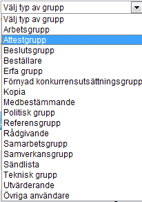 6.3. Lokala grupper Så här gör du för att lägga upp en lokal grupp och lägga till medlemmar i gruppen: 1. Ange ett namn på gruppen. 2. Ange, om du vill, en beskrivning av gruppen. 3.