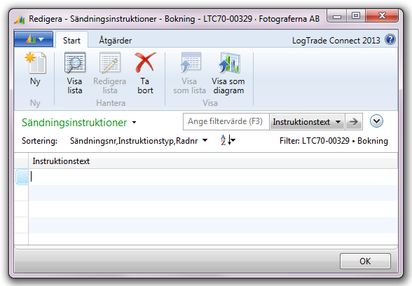 4.11 Länkar När sändning skickas till LogTrade innehåller svaret från LogTrade ett antal länkar till etiketter, dokument, extern inlogging etc.