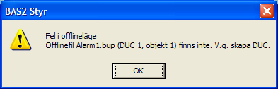 Konfigureringsmanual BAS2 styr Sidan 122 Appendix R BAS2 Styr konfigureringsmanual ver 7.1.doc- Rev 9, 111010 Denna information är giltig för BAS2 Styr 6.6, 6.7, 6.8 7.0 och 7.