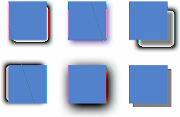 Lägga till skuggor Skuggor kan användas till att skapa en djupeffekt. Ett objekts skugga visas på alla objekt som ligger bakom det.