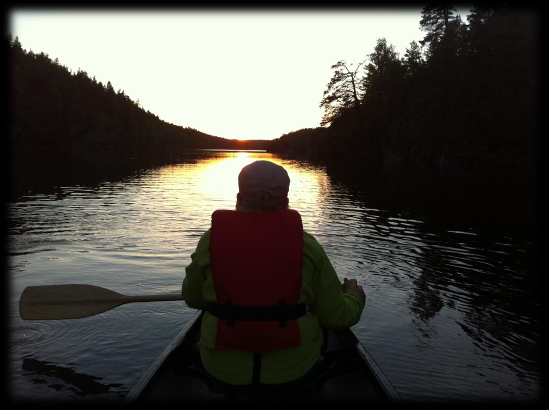 Nybyggare/Gröngölingarna Rovfåglarna Pionjärerna Kårhajk vid Marvikarna, basläger vid Krampan blandat både paddling- och