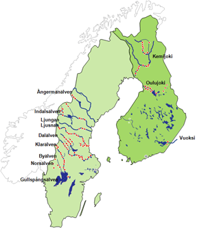 Exempel på en produktionsportfölj som optimeras - Fortum 127 vattenkraftverk i Sverige 33