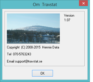 271 13.1 Travstatistik HTML-hjälp Alla hjälpknappar i travprogrammet hämtar informationen från www.travstat.se.