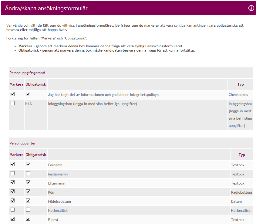 Att söka till en utannonserad tjänst När ett rekryteringsprojekt har skapats i EasyCruit och sedan publicerats till er hemsida kan kandidater lägga in sin ansökan till den utannonserade tjänsten.