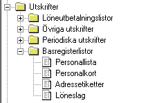 HANDBOK pedago l ö n 10 Periodiska utskrifter Periodiska utskrifter är listor för förskottsinnehållning och SSA, olika listningar för pensionspremier samt arbetslöshetspremie, APL-årsanmälan,