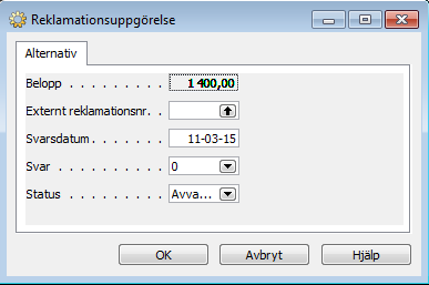 Bokför beloppet med radtyp Redovisningskonto och i detta fall på kontonr 12720 ( för nya traktorer) med beloppet 1.400 kr.