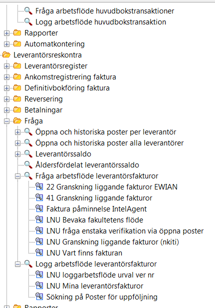 Här ser du direkt vilka leverantörsnummer som är spärrade. Orsaken till att de har spärrats kan du se när du går in på aktuell leverntör i flik 1-Lev. 10.3.