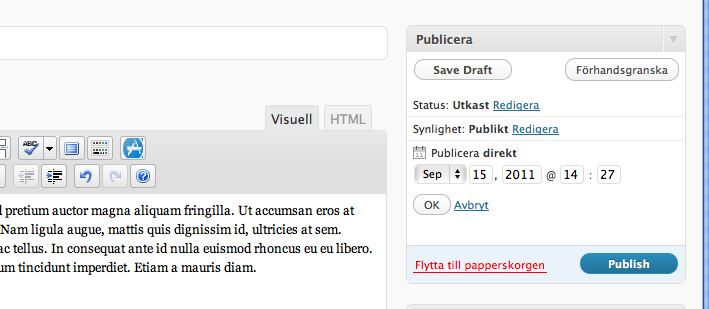 Publicera 4 Nu är det dags att publicera!. Korrekturläs artikeln för säkerhets skull så att det inte är stavfel eller grammatiska fel i texten.