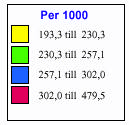 Den sammanlagda andelen av kunskaps- och informationshanterare låg i mediankommunen vid 24,8 procent år 1990 4 med en maximal kommunal nivå om 58 procent av det totala antalet sysselsatta.