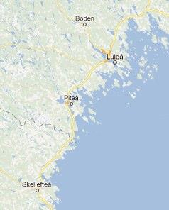Siter för datacenter 1 Facebook Data Center Luleå Airport 16 daily flights to Stockholm Arlanda Airport + Gothenburg 1 daily flight Kallax Cargo Air freight Skellefteå Airport with 6 daily flights to
