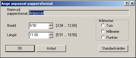 UTSKRIFT 53 SÅ HÄR DEFINIERAR DU ETT ANPASSAT SIDFORMAT FÖR ALLA PCL-SKRIVARDRIVRUTINER I WINDOWS 1 Klicka på Start. 2 Windows 2000: Välj Inställningar och sedan Skrivare.