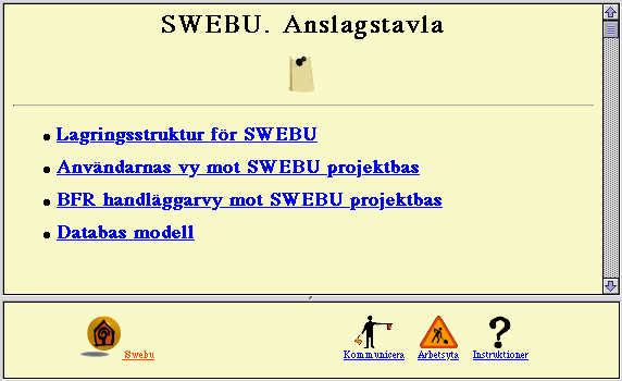 36 ENGBORG U., CHRISTIANSSON P., STJERNFELDT F. Figur 19 I ÒAnslagstavlanÒ gšrs material tillgšngligt fšr granskning mellan de formella mštena. 8.