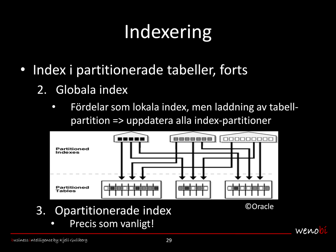 Index i partitionerade tabeller, forts 2.