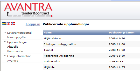 Mer om Inköparen skapar all dokumentation hörande till förfrågningsunderlaget i upphandlingssystemet.