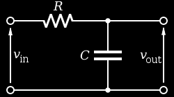 Teoretisk bakgrund Figur 3. Gränsfrekvenser för högpassfilter och lågpassfilter. [9] Formel 5. Gränsfrekvensen för första ordningens passiva filter.