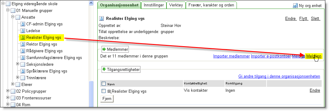 Efter att ha godkänt importen fås en bekräftelse, med eventuella felmeddelande om användare som redan finns i systemet.