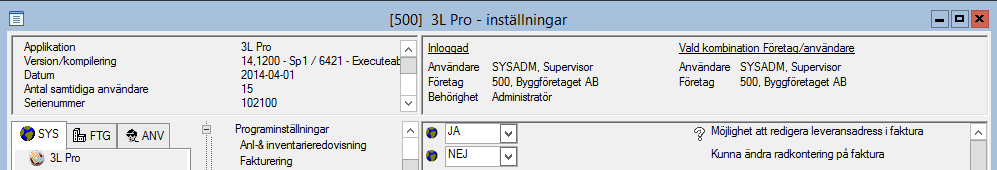 Registrera faktura Fakturering & kundreskontra Dagliga rutiner Registrera/ändra faktura Här registrerar man en faktura. Fakturaregistreringen består av 4 flikar Huvud1, Huvud2, Rader och Konteringar.