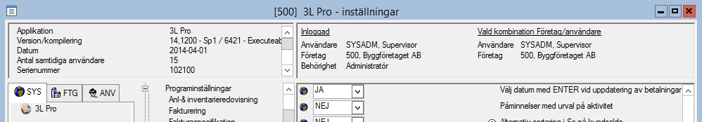 1) Fakturans belopp 2) Övriga betalningar är betalningar på fakturan som inte faller inom ramen för den betalning som faller inom urvalet på rapporten, dvs. vanligtvis o uppdaterade.