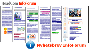 Elektroniska nyhetsbrev. HeadCom Solutions kommer inte att distribuera några nyhetsbrev direkt till kund. Alla nyhetsbrev skall skickas ut och förmedlas från varje unik agentur/konsult.