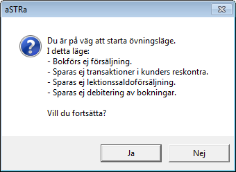 3.4.2 STARTA KASSAN Nu är det dags att starta kassan. Filen finns under startmenyn och Program/aSTRa/Kassa Ange användarnamn och lösenord.